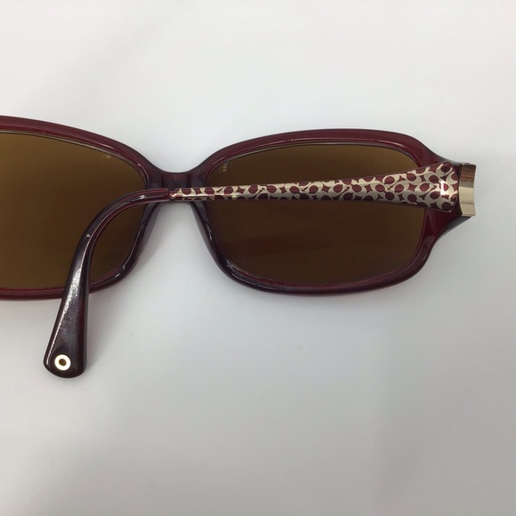 Coach Eyeglass Frames, Style S2005, Burgundy - Picture 9 of 16